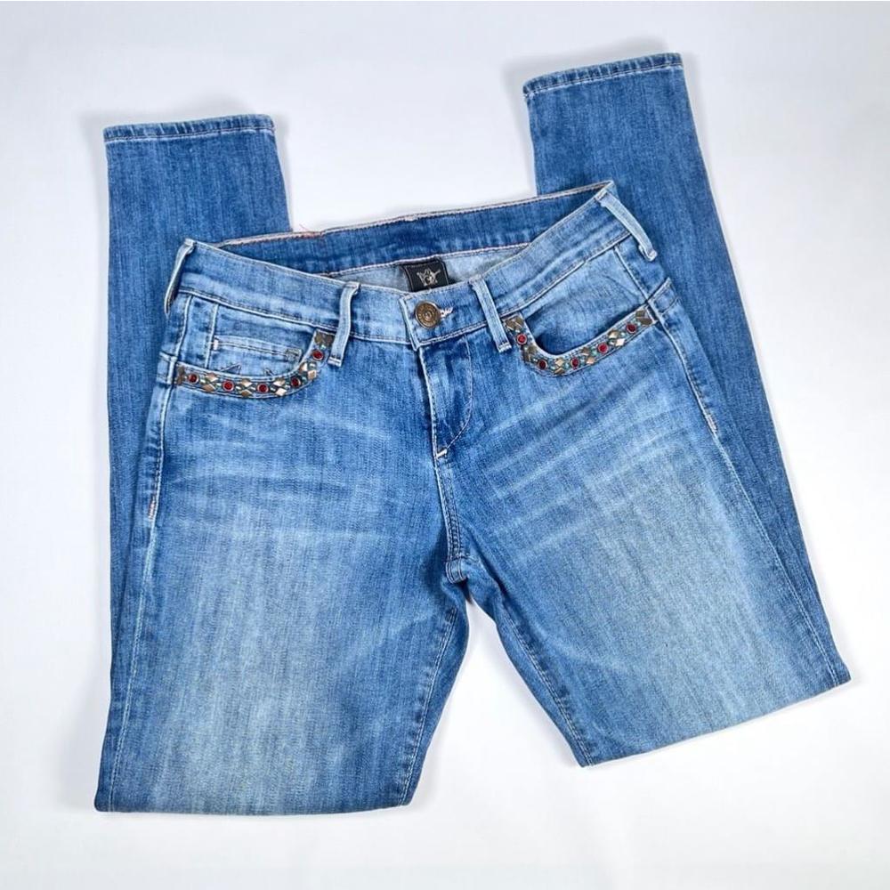 Women's True Religion Embedded Front Pockets Jeans 26 Blue